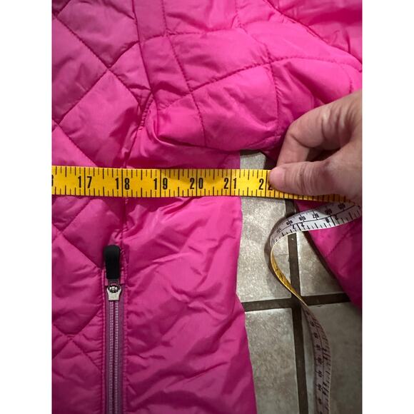 Land’s End Girls Quilted Coat Size Large 12/14 Pink - Picture 7 of 7